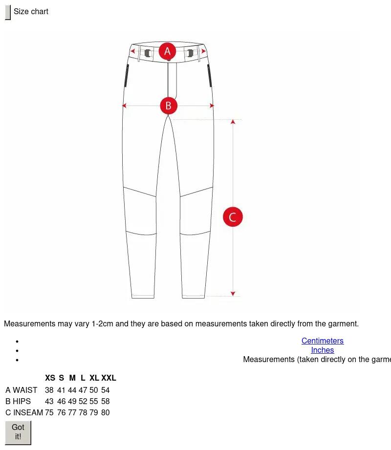 Men Cycling 's gravel long pants Rift Black 7/7