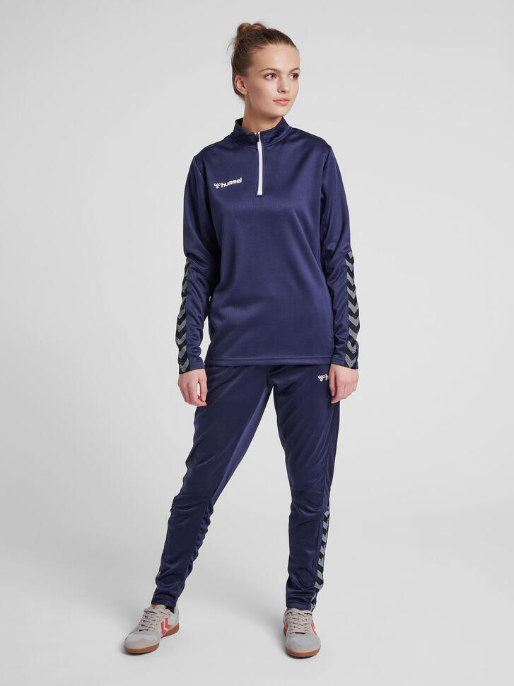 Bluza do piłki nożnej damska Hummel demi-zip hml AUTHENTIC