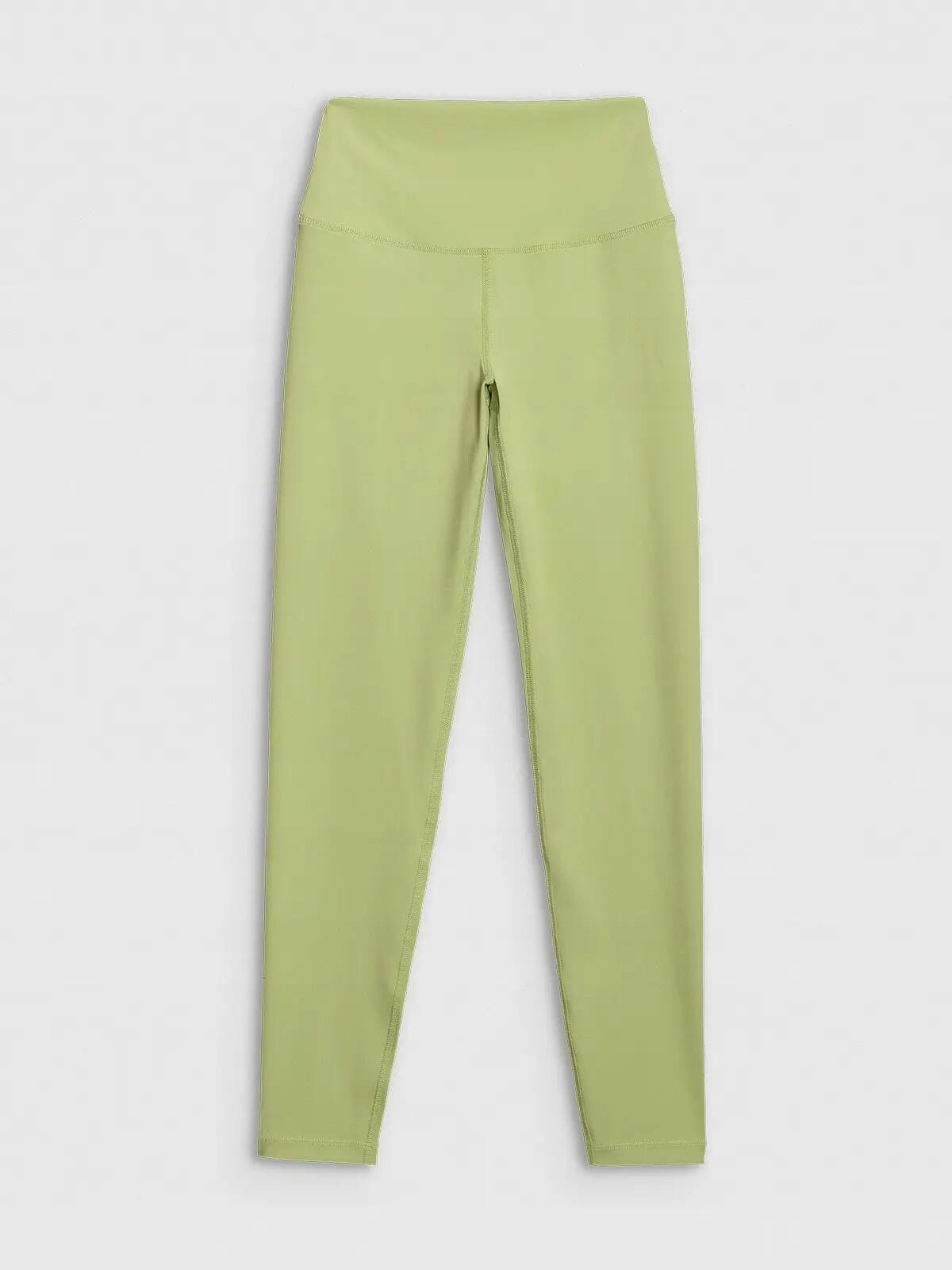 LEGGINSY DAMSKIE 4F TRENINGOWE WYSOKI STAN  KOLOR CZARNY 2/3