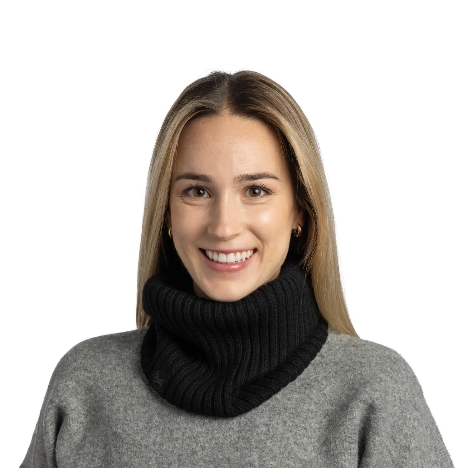 Cache-cou tricoté Unisex Buff Noir TAILLE UNIQUE 4/5