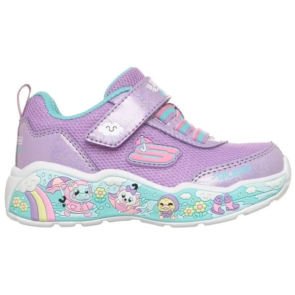 Baskets Skechers Play Scene Shimmer Splash, Violet, Enfants 3/5