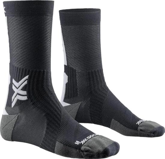 X-Socks® Bike Perform Crew Socken Schwarz Weiß