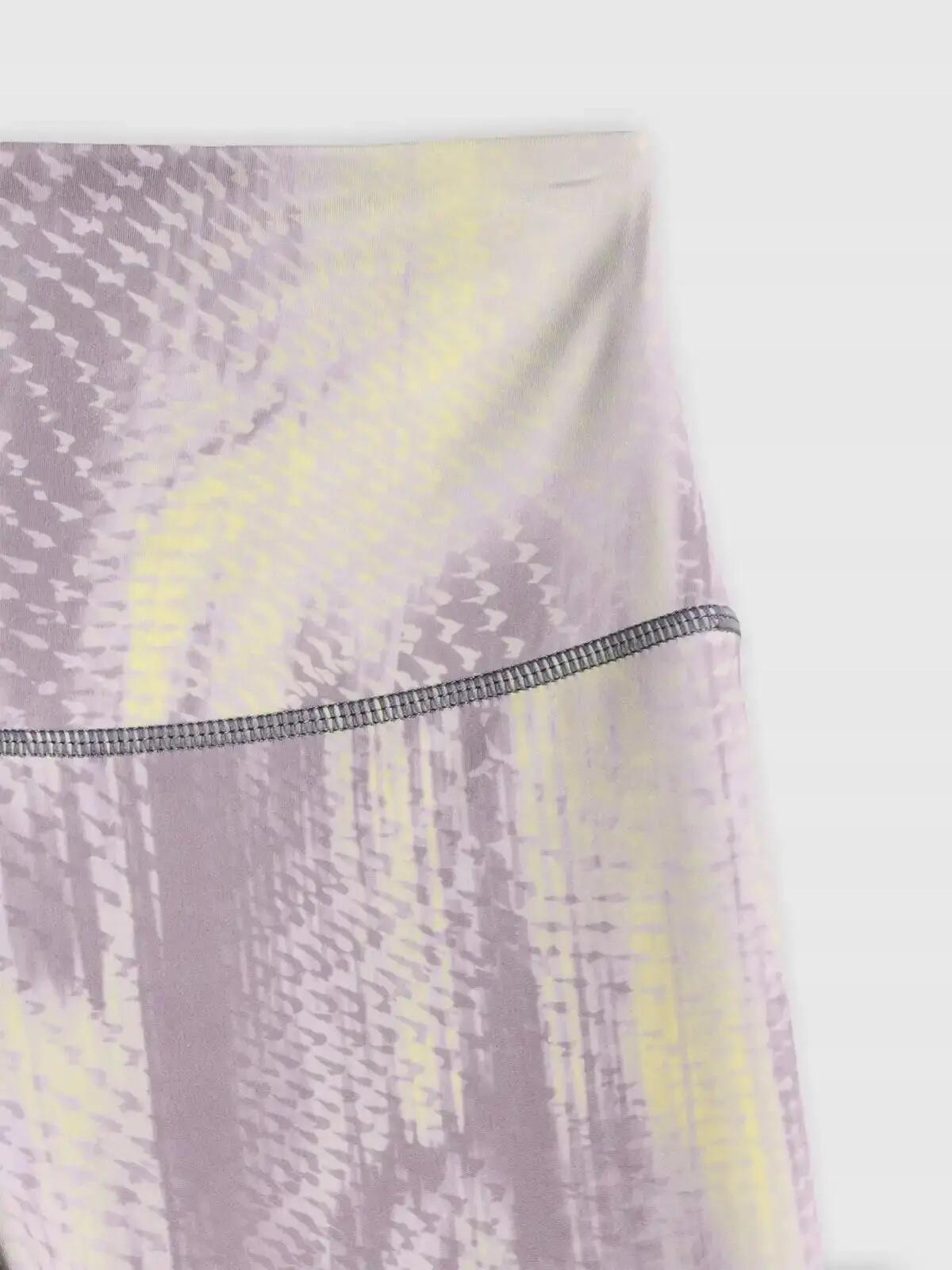 LEGGINSY DAMSKIE 4F TRENINGOWE SZYBKOSCHNĄCE Z WYSOKIM STANEM KOLOR ŻÓŁTY 11/12