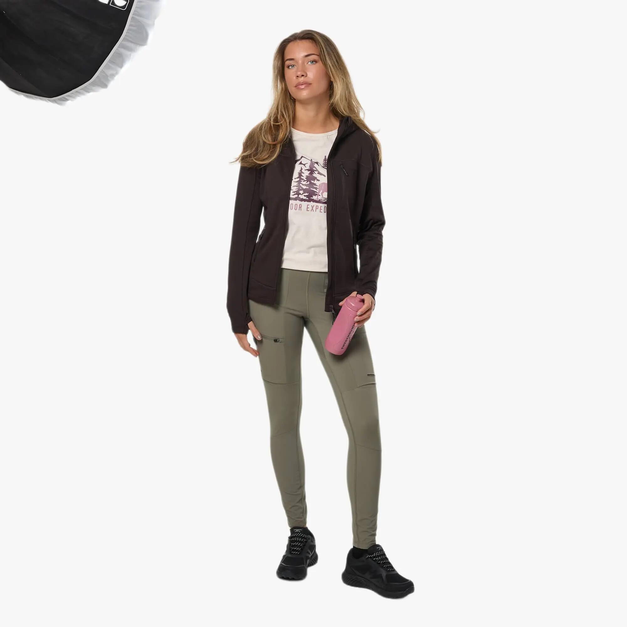 Sweat À Capuche Zippé  Femme Respirant 3/7