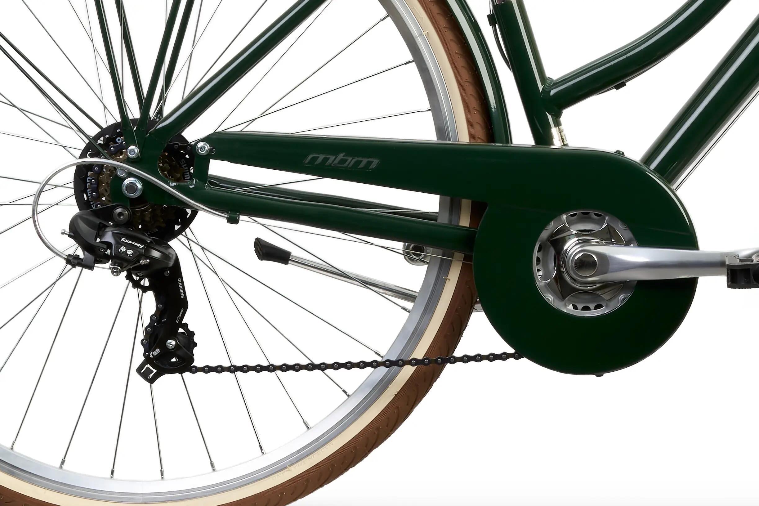 Rower Miejski BOULEVARD 28" Aluminiowa Rama 18 Biegów Shimano Zielony 4/6