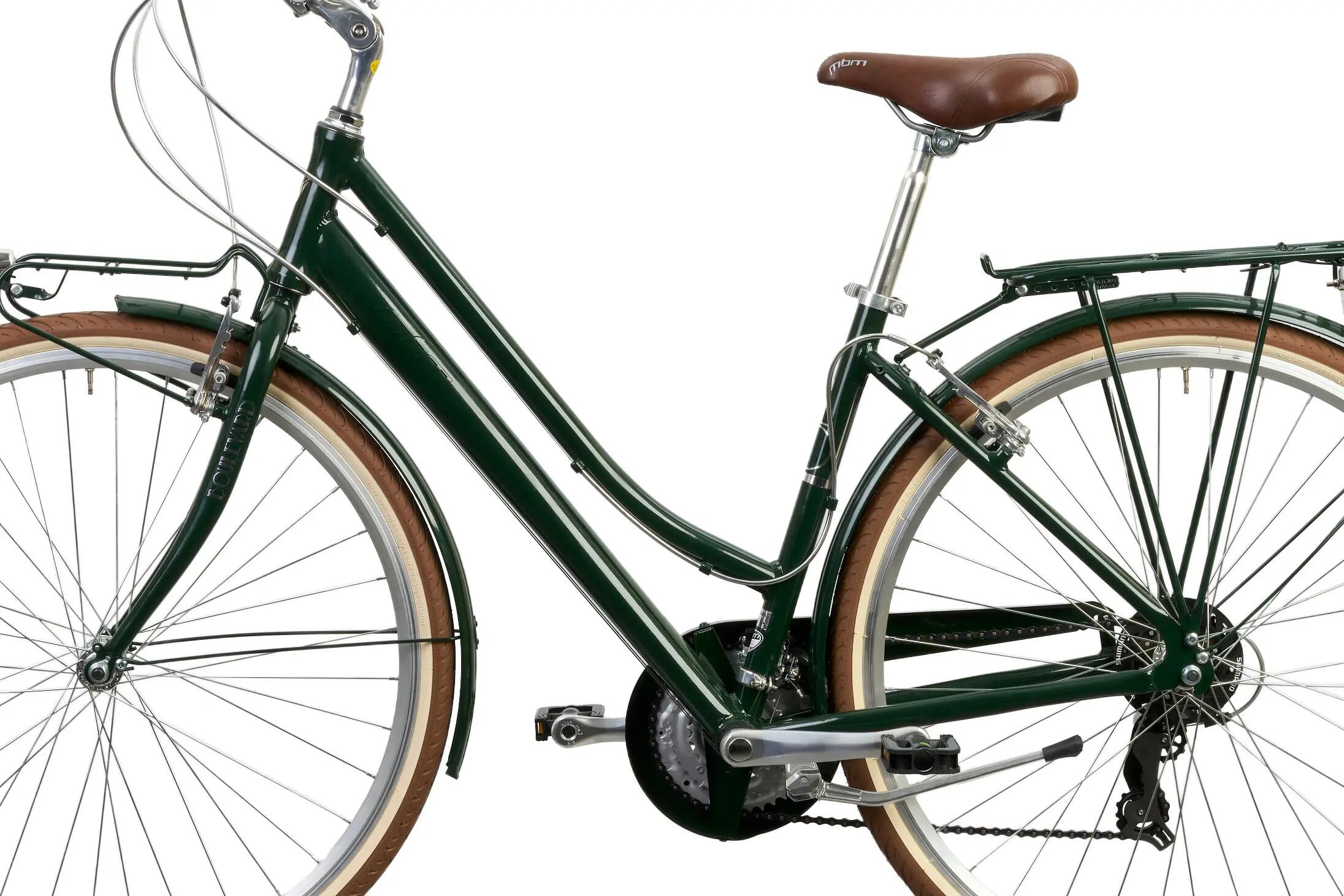Rower Miejski BOULEVARD 28" Aluminiowa Rama 18 Biegów Shimano Zielony 3/6
