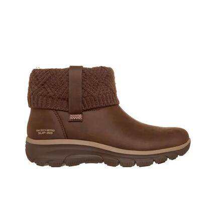 Flache Stiefeletten Damen Skechers Braun