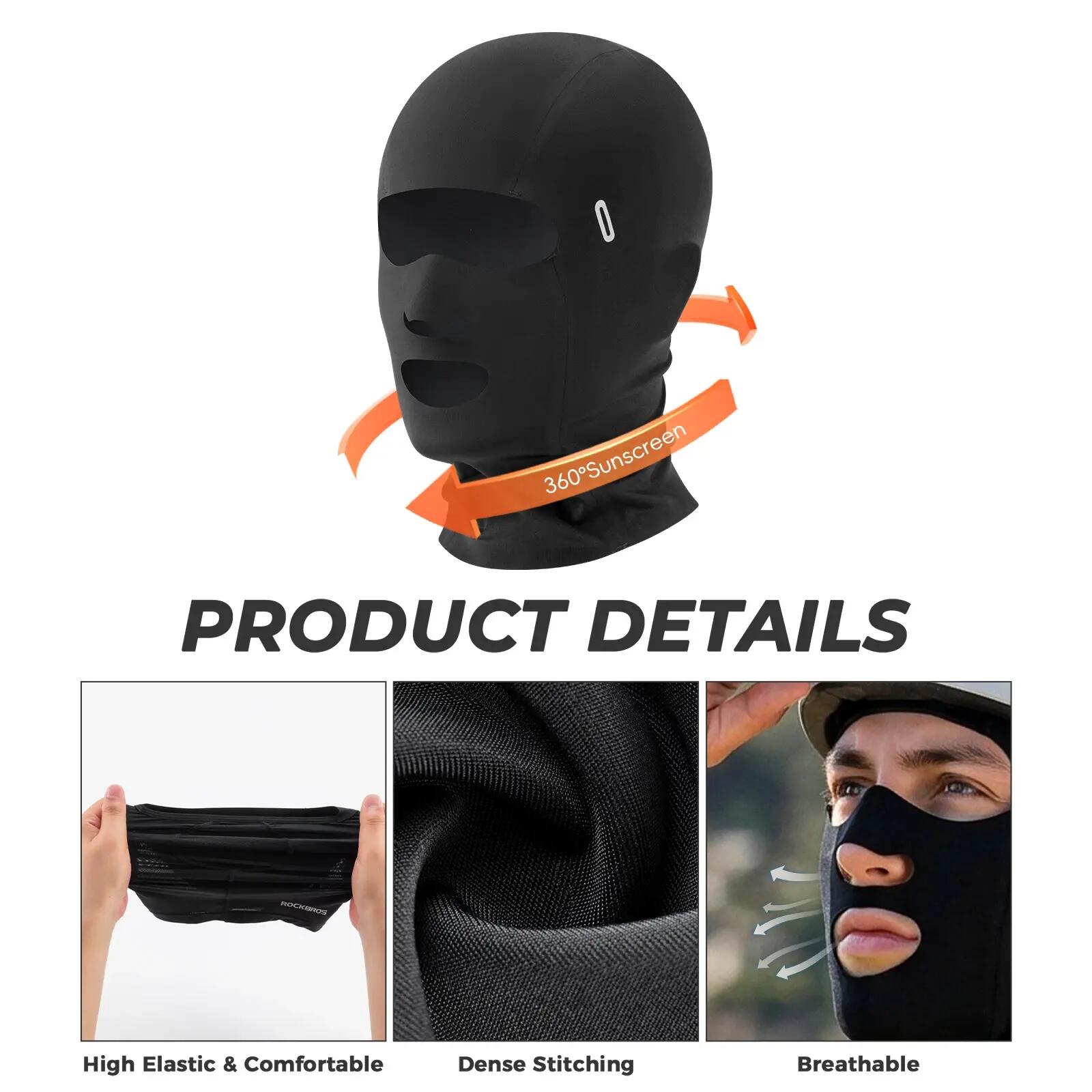 Cagoule été UPF50+ anti-UV respirante pour vélo 3/6
