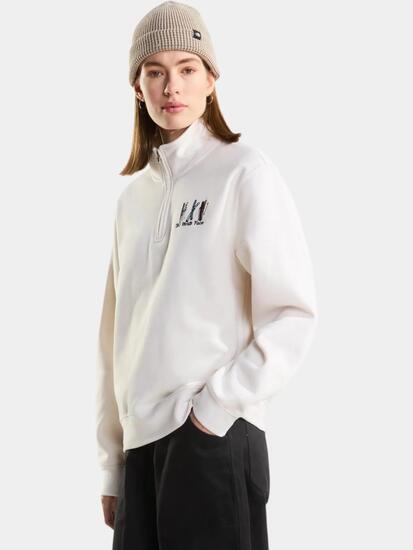Trui Vrouwen W Ski Embro Relaxed 1/4 Zip - Graphic