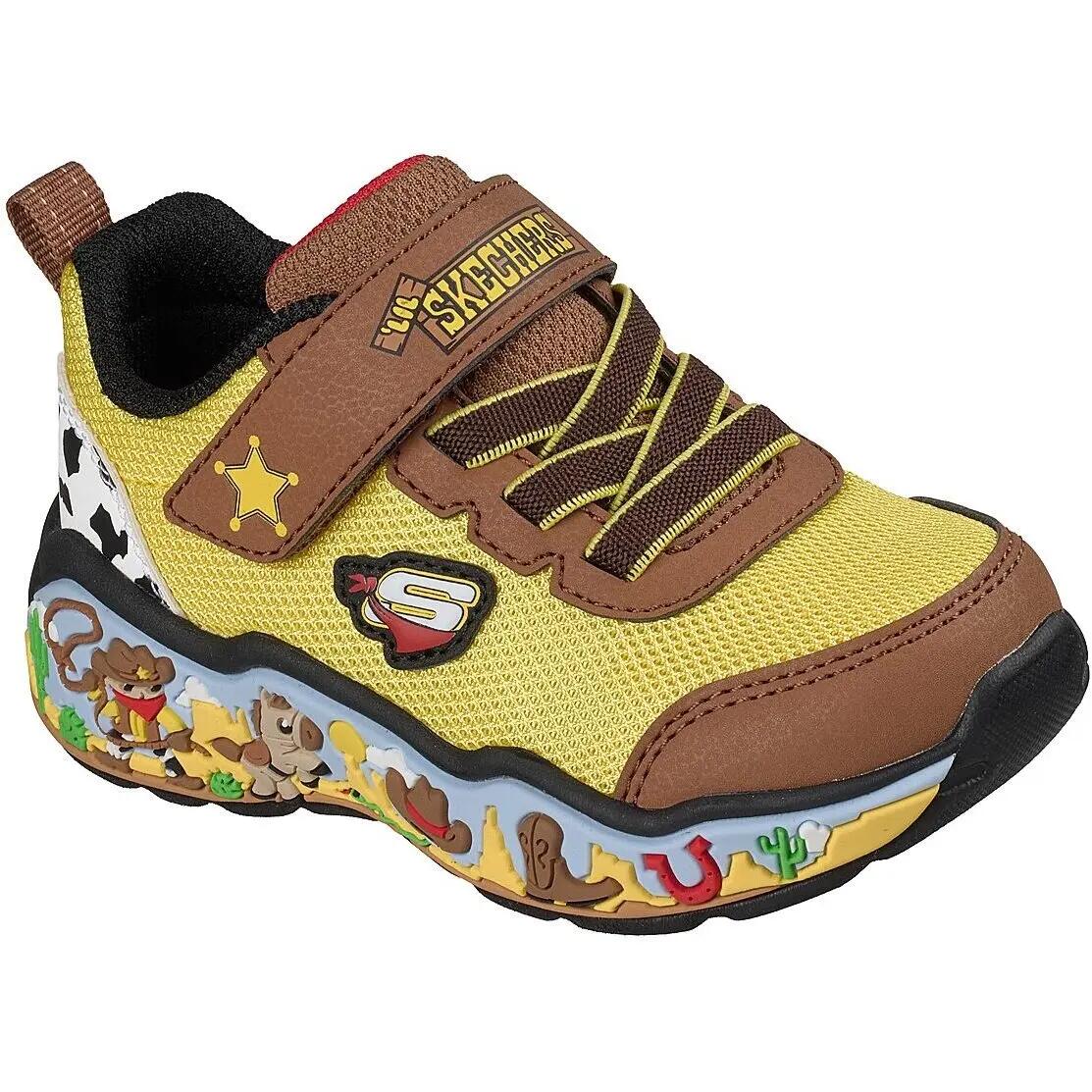 Pantofi sport copii Skechers Play Scene, Maro