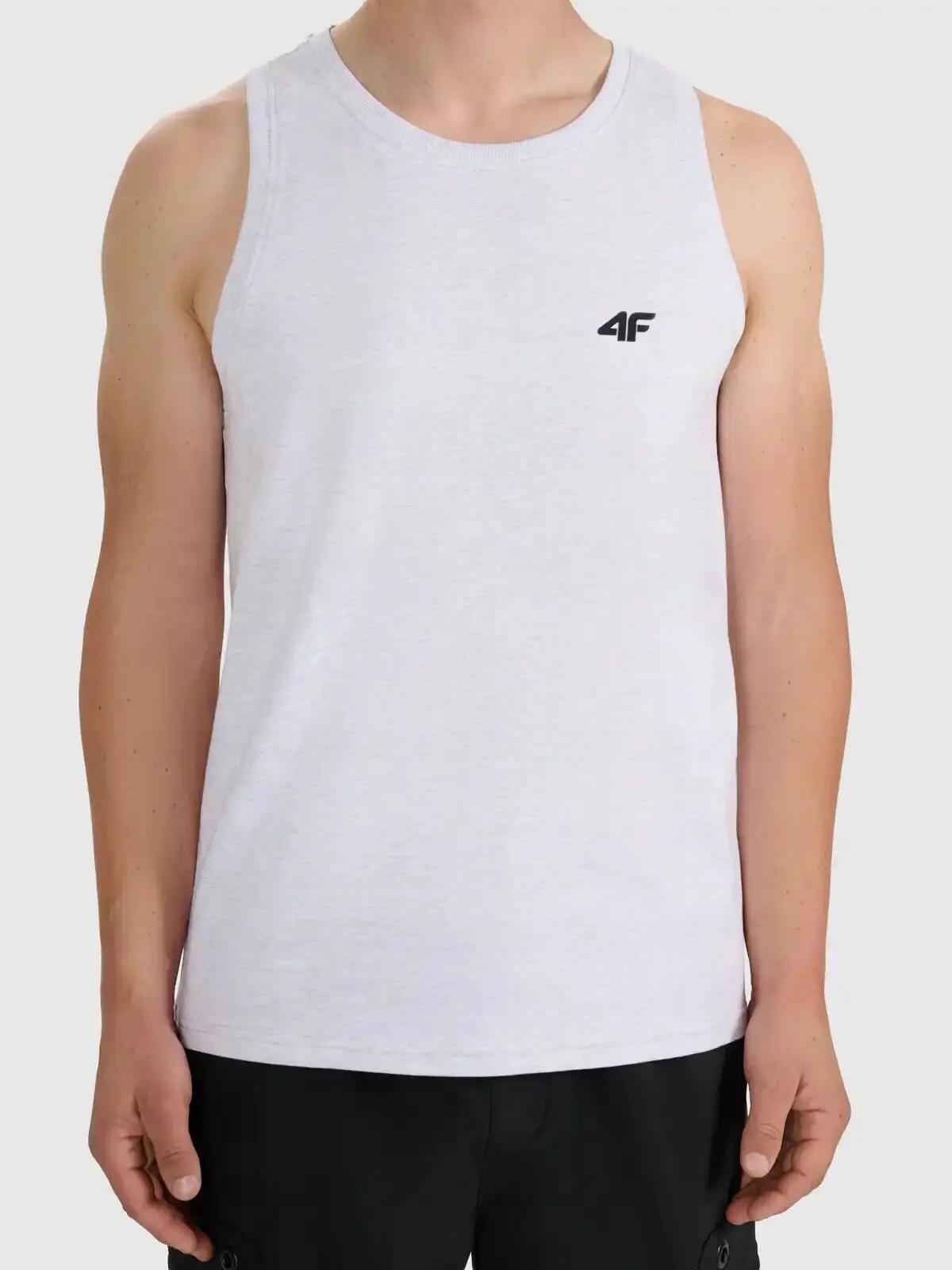 KOSZULKA MĘSKA 4F T-SHIRT NA RAMIĄCZKA BEZ RĘKAWÓW M307 L SS26 2/4