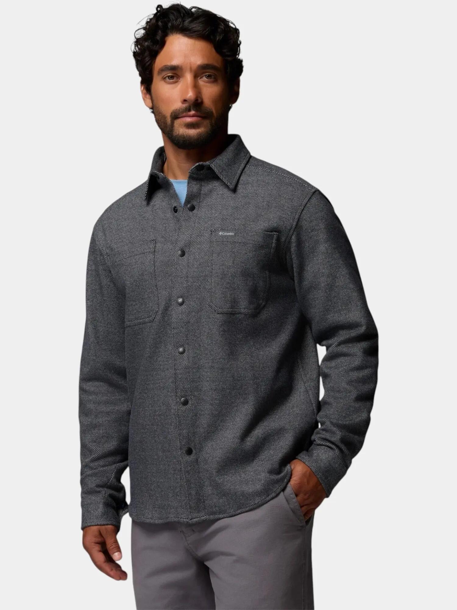 Camasa cu maneci lungi Twill River Long Sleeve Knit Shirt barbati 2/7
