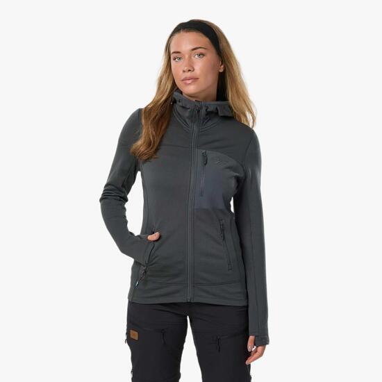 Bluza Z Kapturem Rozpinana Kobieta Oddychający