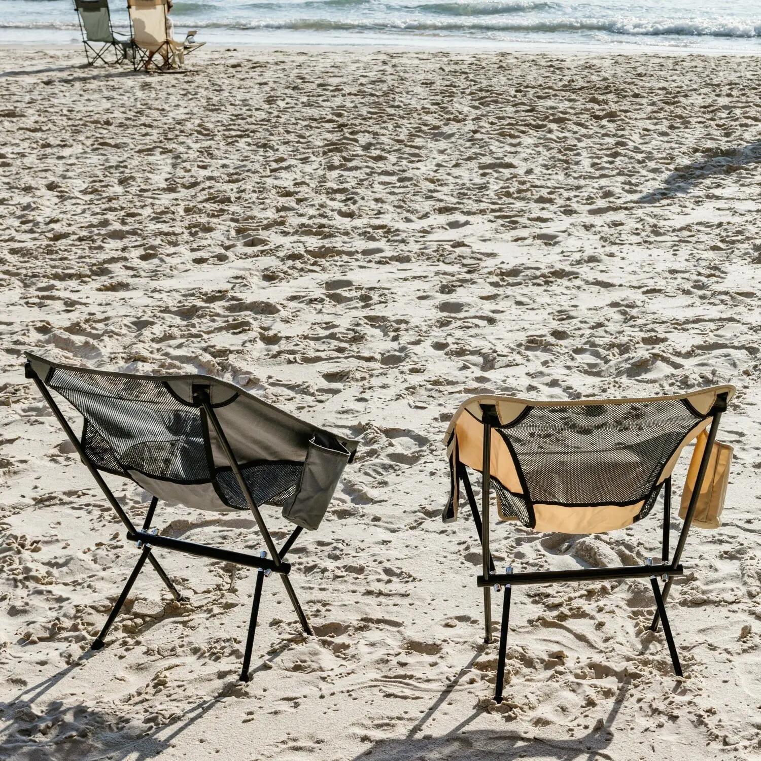 Camping stoel compact - beige - set van 2 4/7