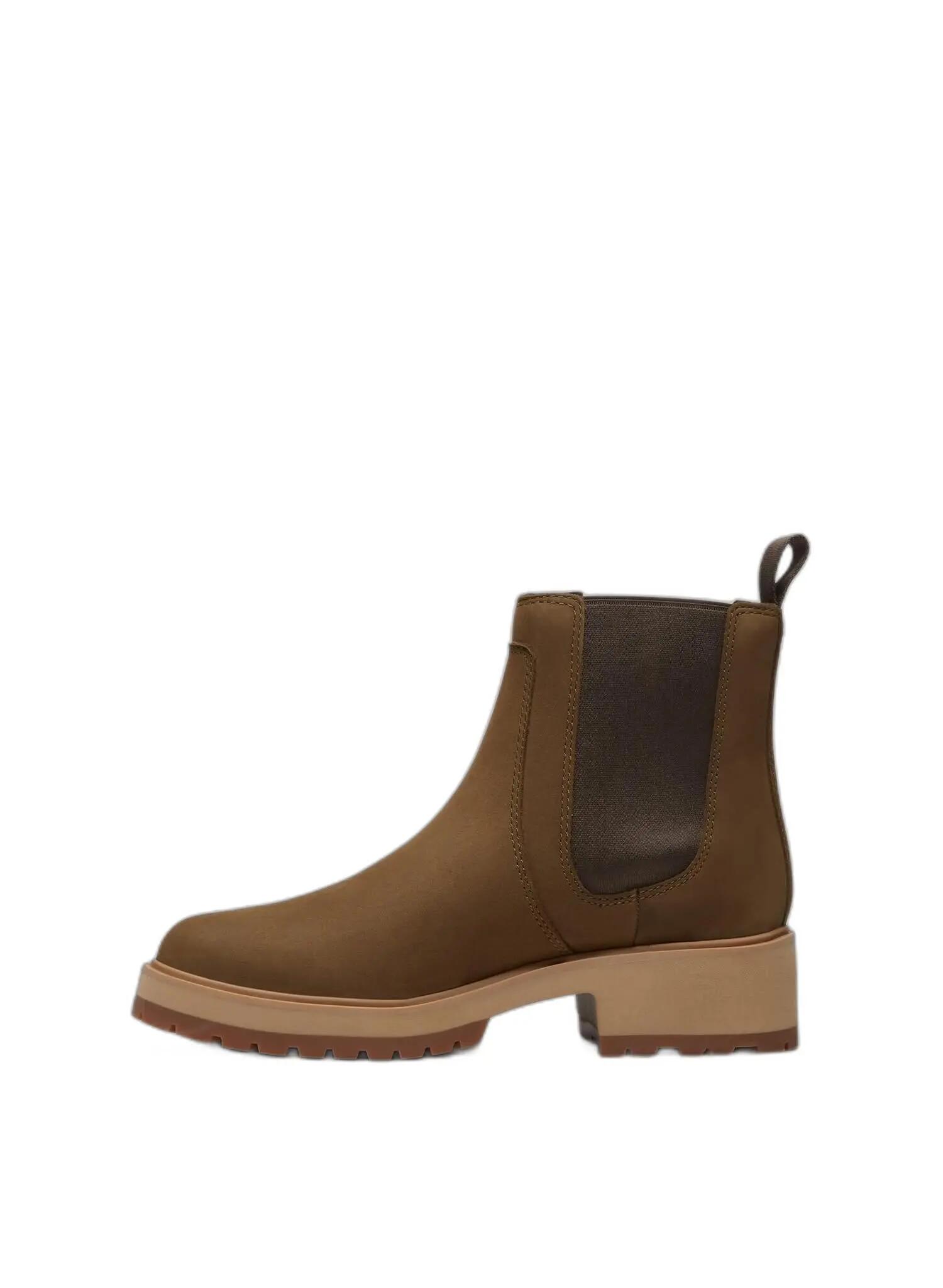 calçado - casual - mulher - Chelsea - pele premium - oliva. 3/5