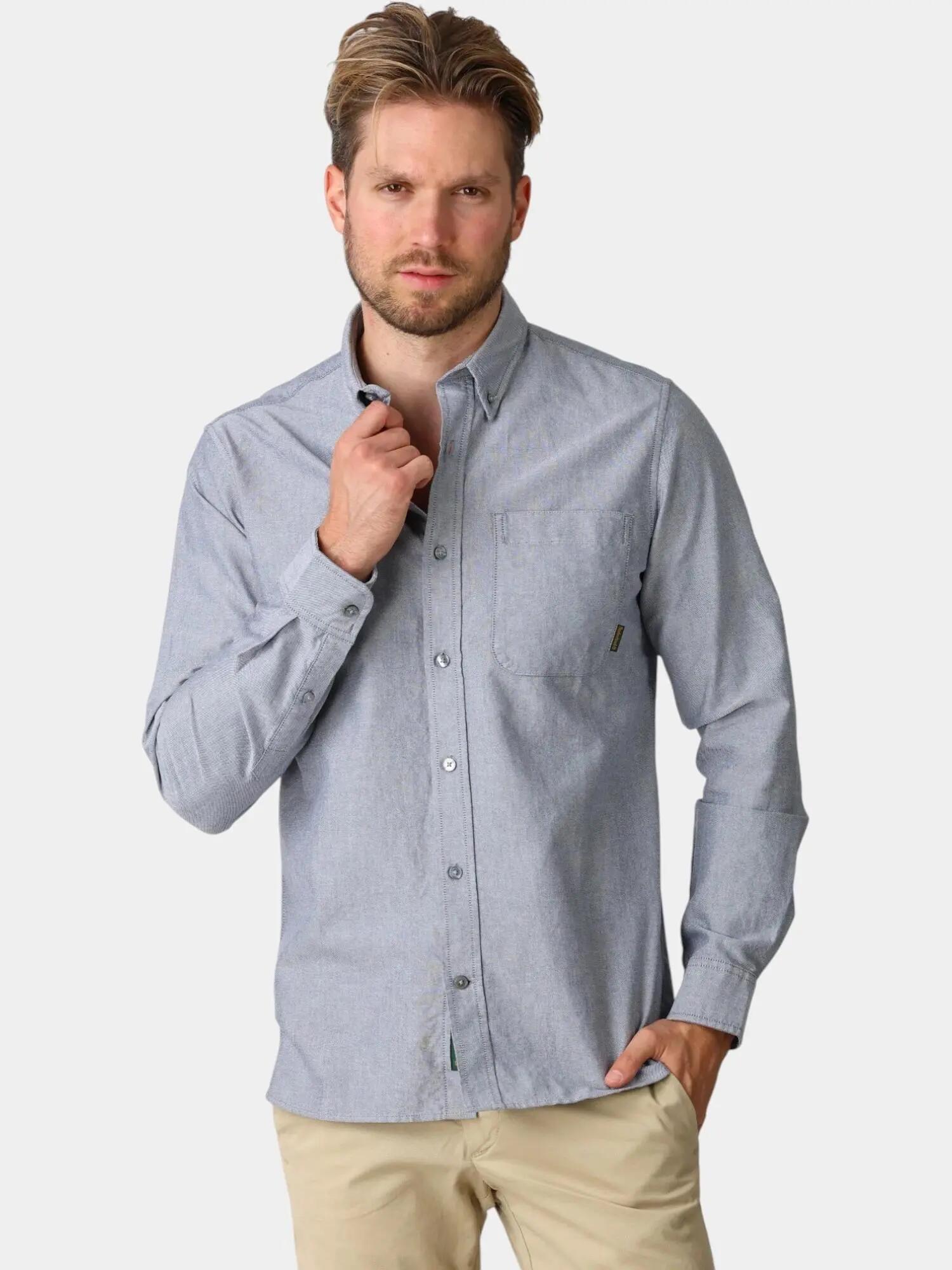 Camasa cu maneci lungi Lake Warner Solid Oxford Shirt barbati