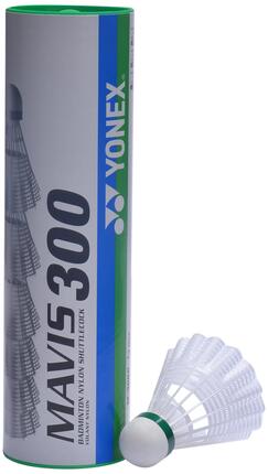 Badminton - Federbälle - Kunststoff, präzise Flugbahn - YONEX Mavis 300 - Weiß