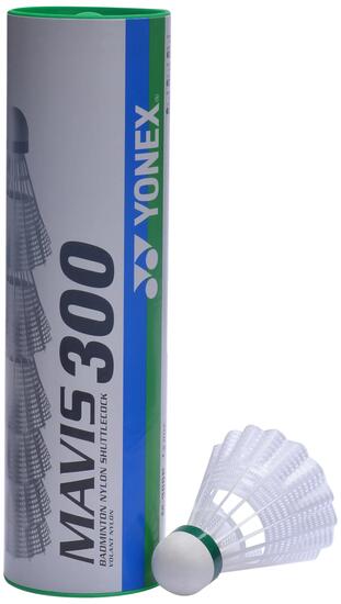 Badminton - Federbälle - Kunststoff, präzise Flugbahn - YONEX Mavis 300 - Weiß