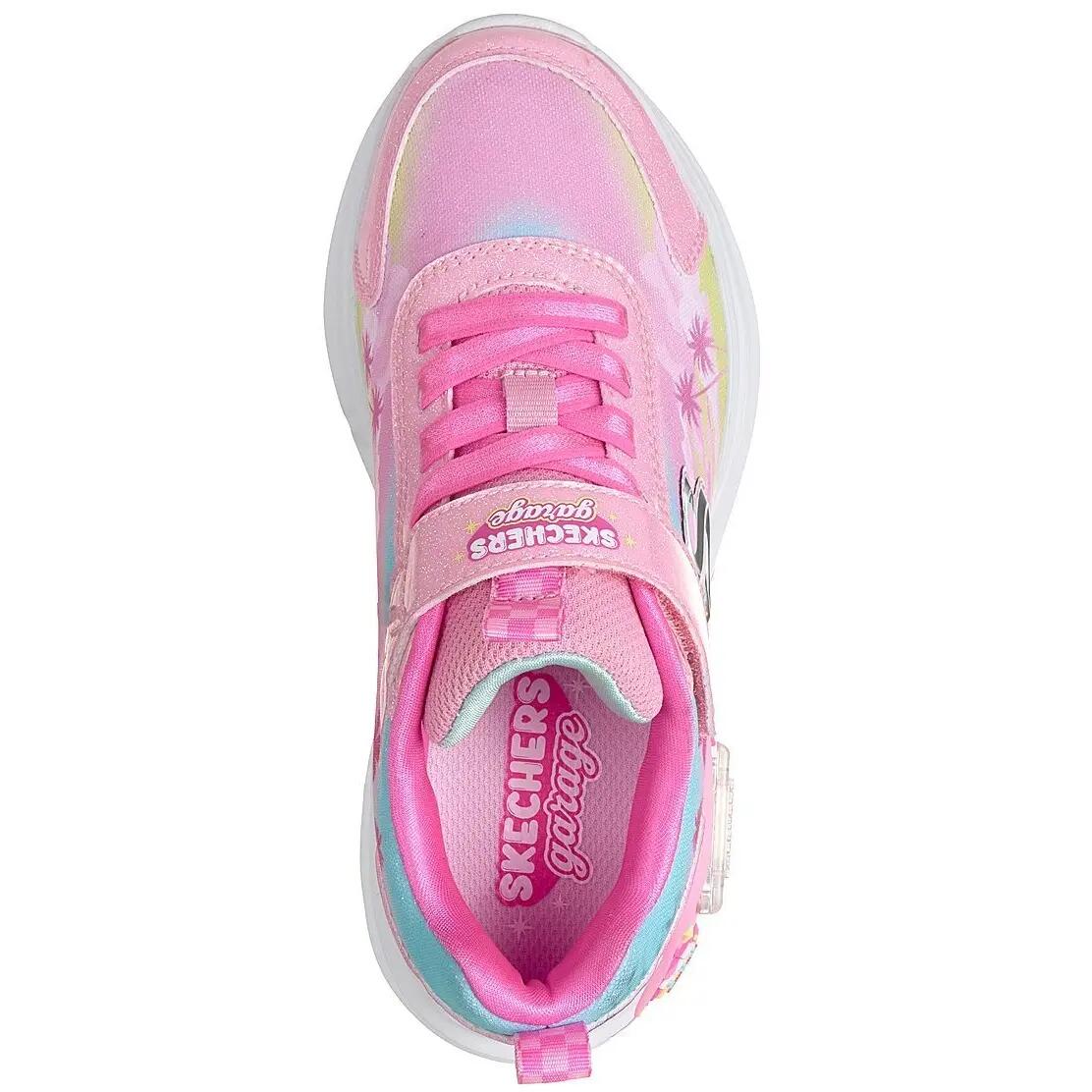 Baskets Skechers Garage Glam Racer, Rose, Enfants 2/5