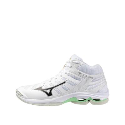 Sportchoenen mizuno wave voltage 2 mid wit/zwart/emerald gel