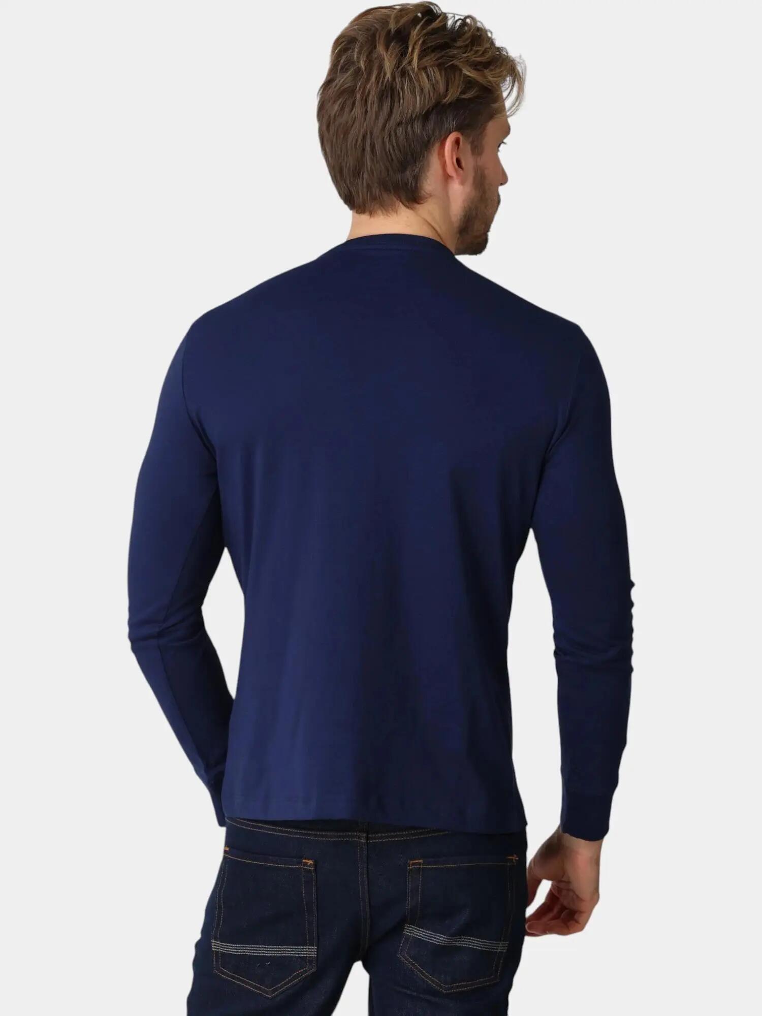Férfi Dunstan River Tree Embroidered LS Tee hosszú ujjú póló 3/5
