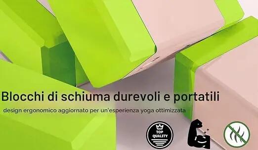 [Yoga Block EVA] Pilates & Yoga Zubehör Rutschfest mit Hoher Dichte 3/6