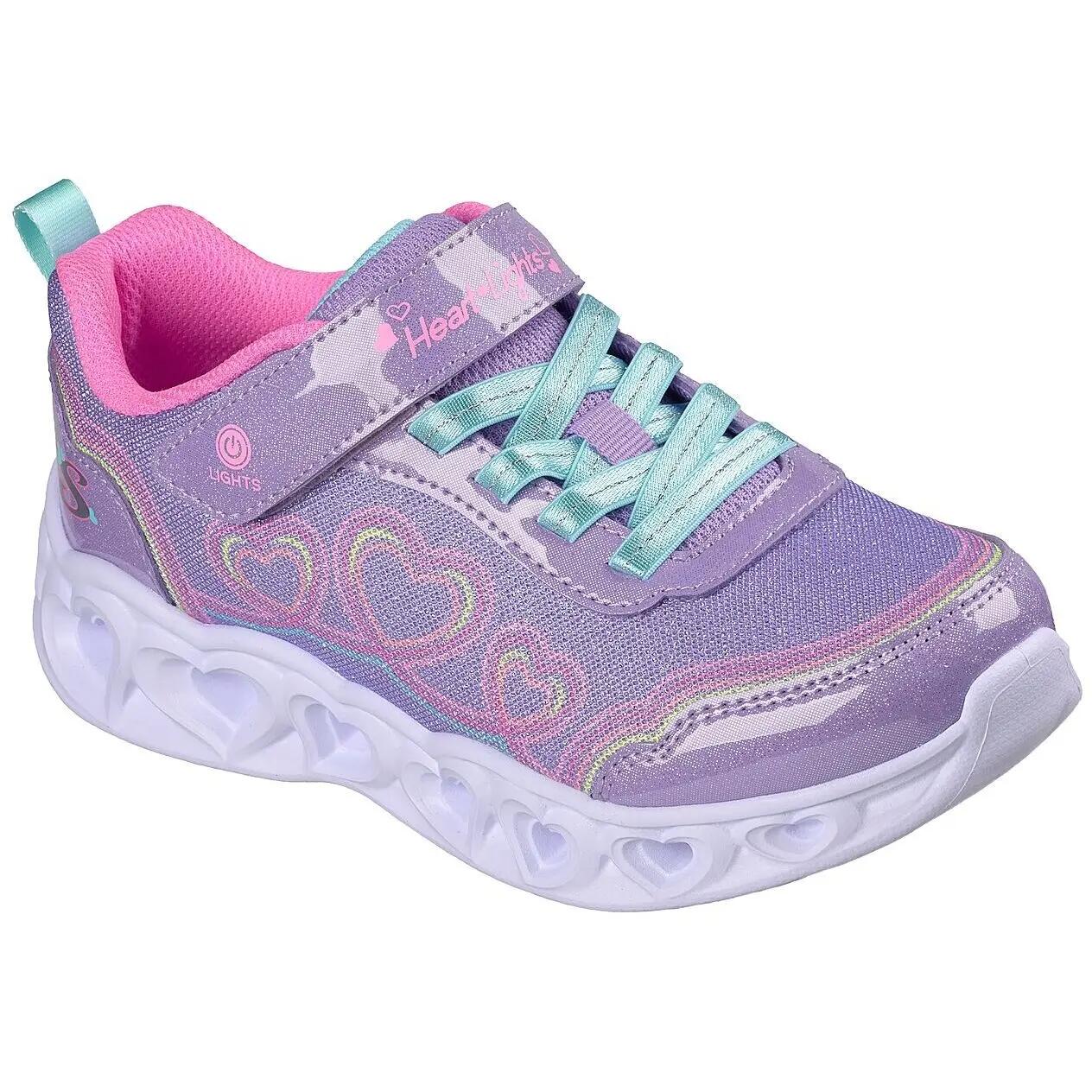 Pantofi sport copii Skechers Heart Lights Bubble Love, Mov