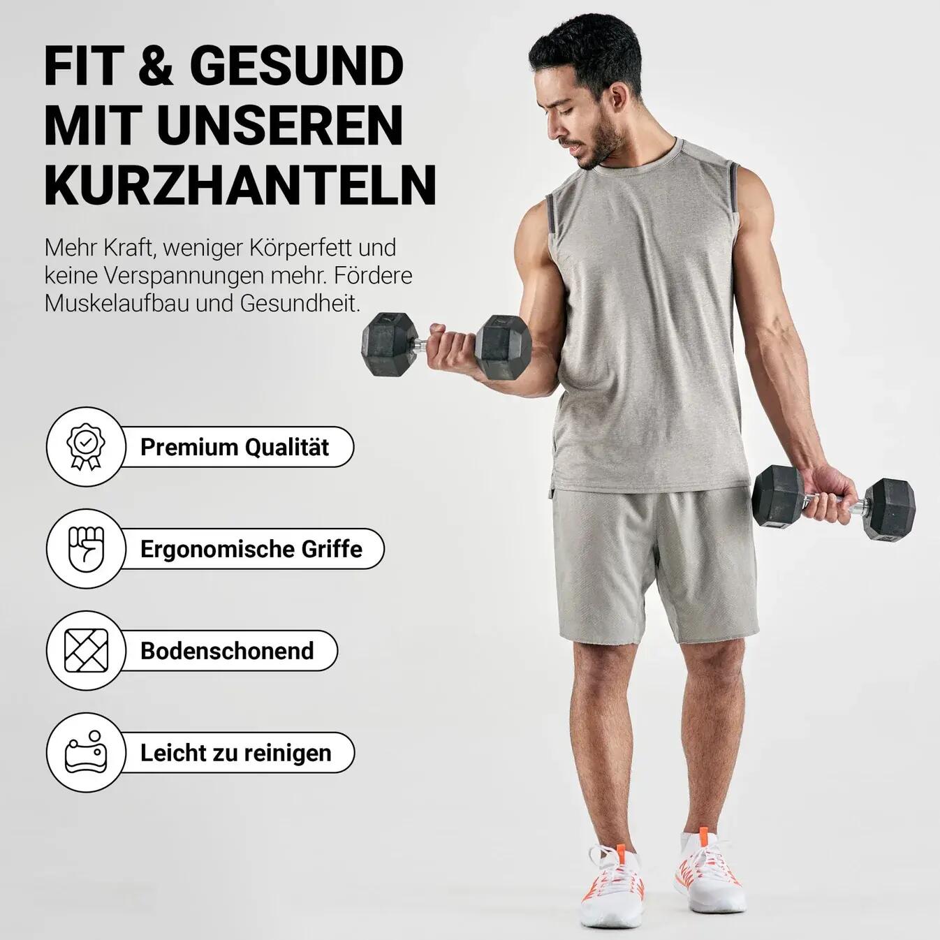 Premium zeshoekige halters – Set van 2 7/7
