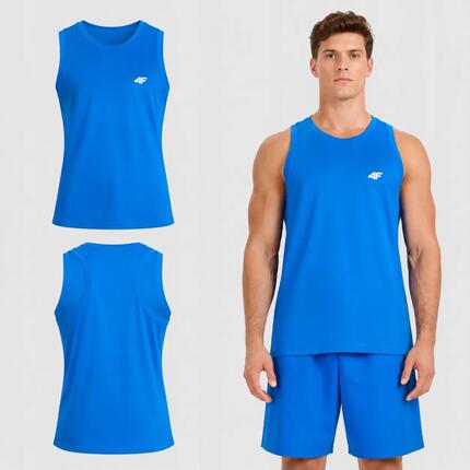 KOSZULKA MĘSKA 4F T-SHIRT BEZ RĘKAWÓW NA RAMIĄCZKA XL M227 SS26