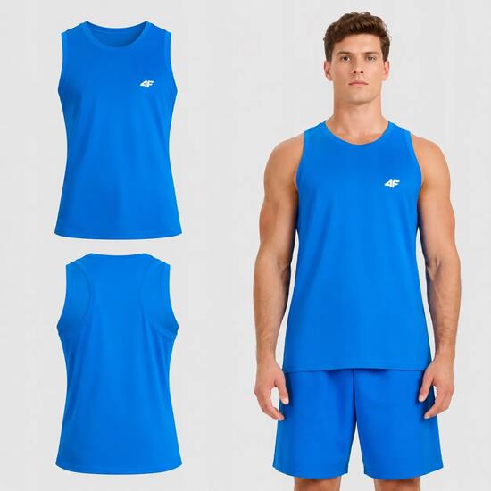 KOSZULKA MĘSKA 4F T-SHIRT BEZ RĘKAWÓW NA RAMIĄCZKA XL M227 SS26