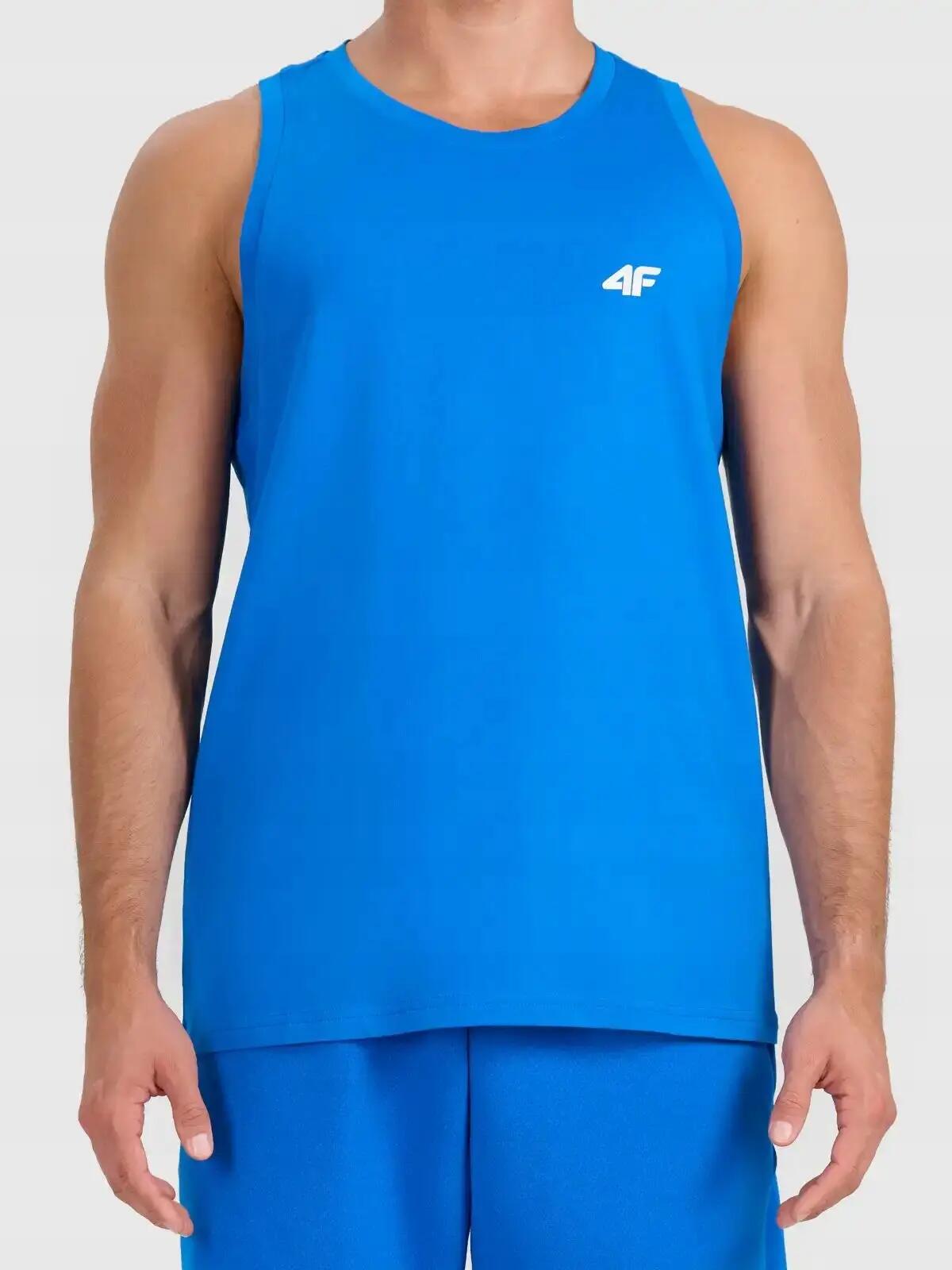 KOSZULKA MĘSKA 4F T-SHIRT BEZ RĘKAWÓW NA RAMIĄCZKA L M227 SS26 2/4