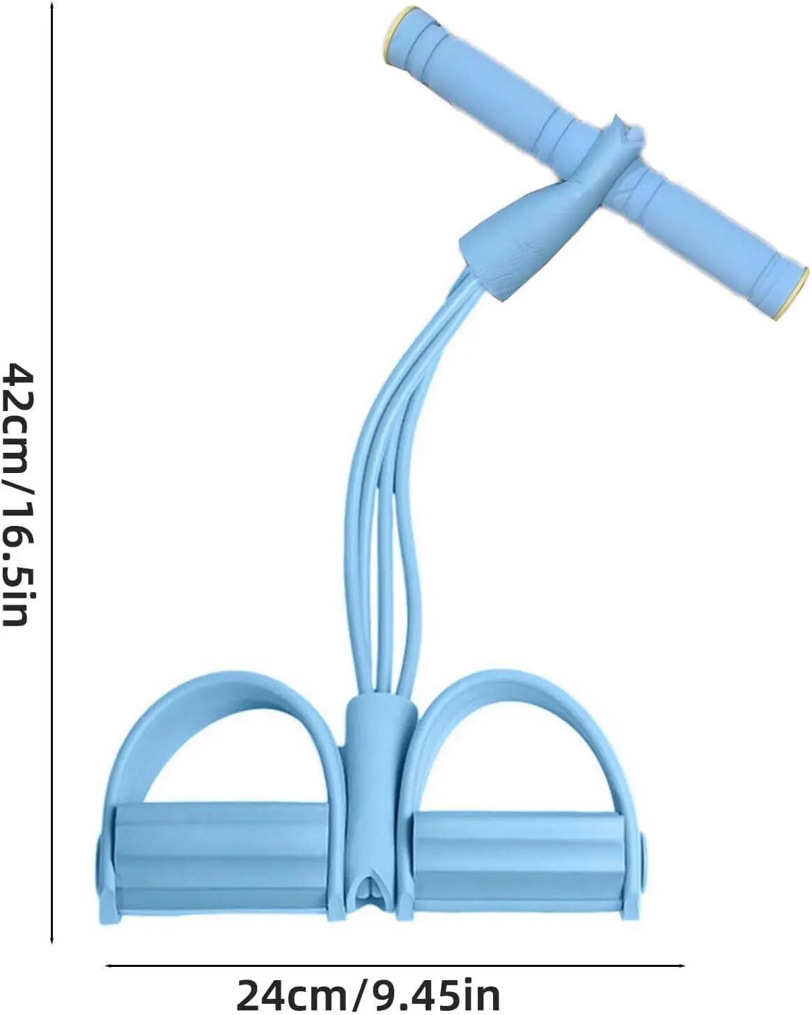 Bande de Résistance Musculation 6 Tubes avec Pédale – Élastique Sport Maison Fit 2/5