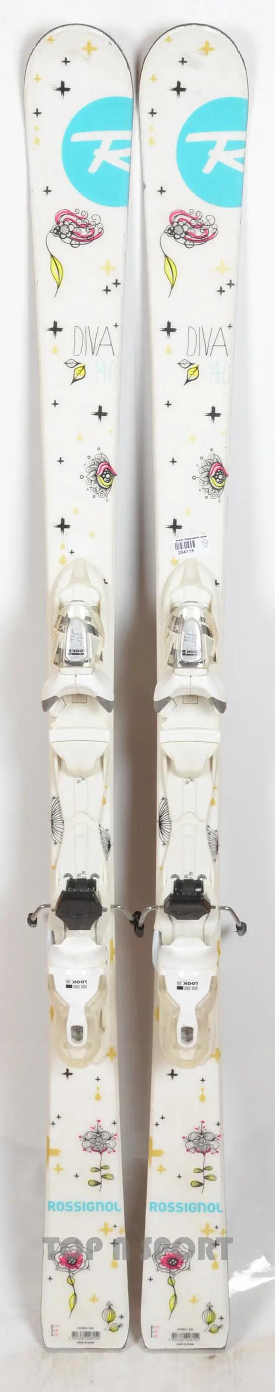 REONDITIONNE - Skis junior Rossignol DIVA Girly - CORRECT 4/5