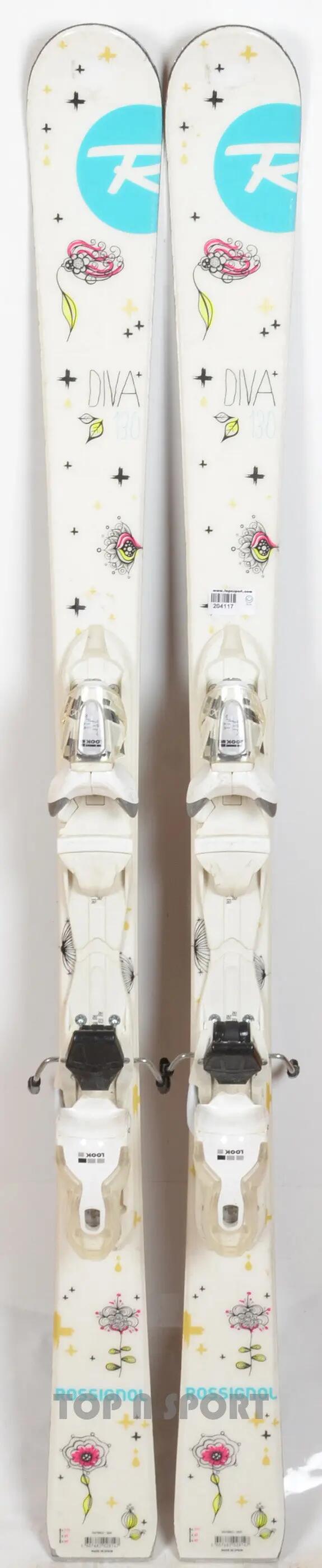REONDITIONNE - Skis junior Rossignol DIVA Girly - CORRECT 2/5