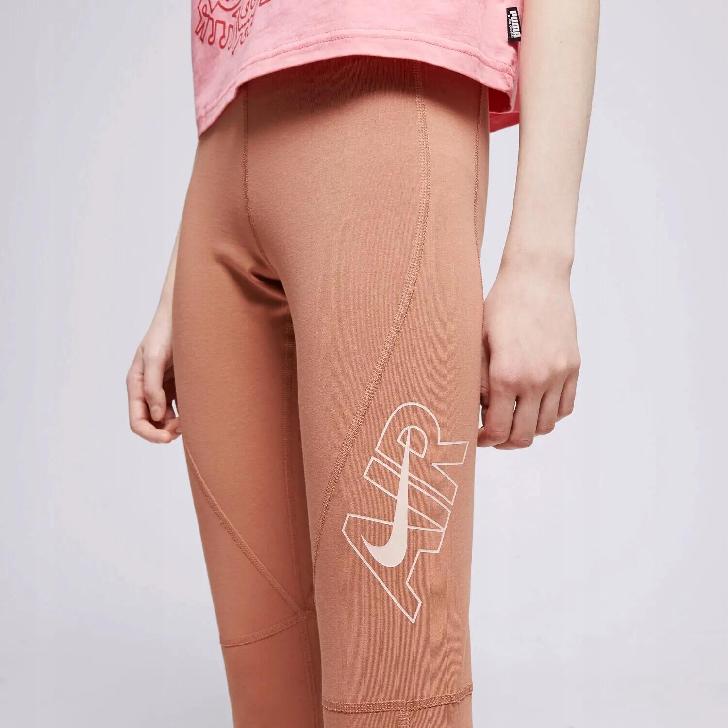 NIKE LEGGINSY DAMSKIE SPORTOWE DŁUGIE NIKE  KOLOR RÓŻOWY 3/4