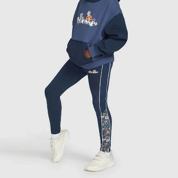 LEGGINSY DZIECIĘCE DŁUGIE ELLESSE   KOLOR NIEBIESKI 2/5