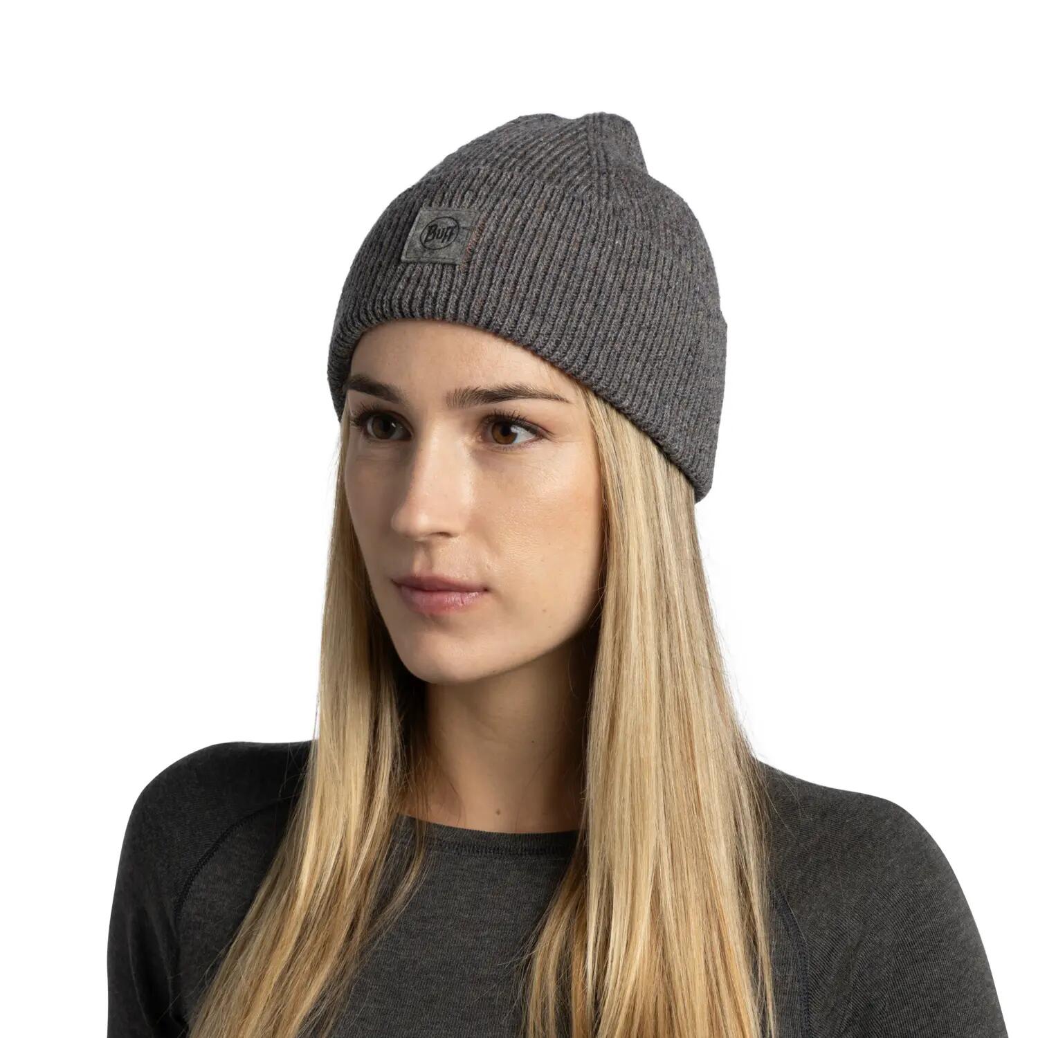 Bonnet tricoté Unisex Buff Gris TAILLE UNIQUE 4/5