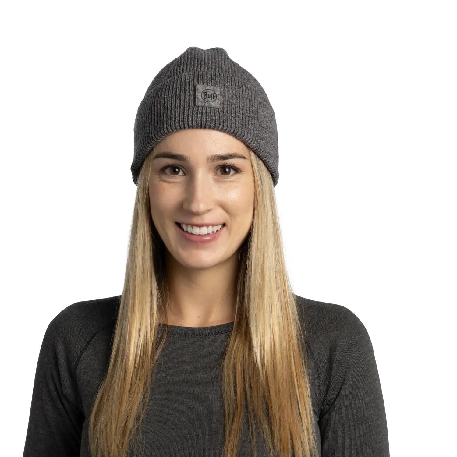 Bonnet tricoté Unisex Buff Gris TAILLE UNIQUE 3/5