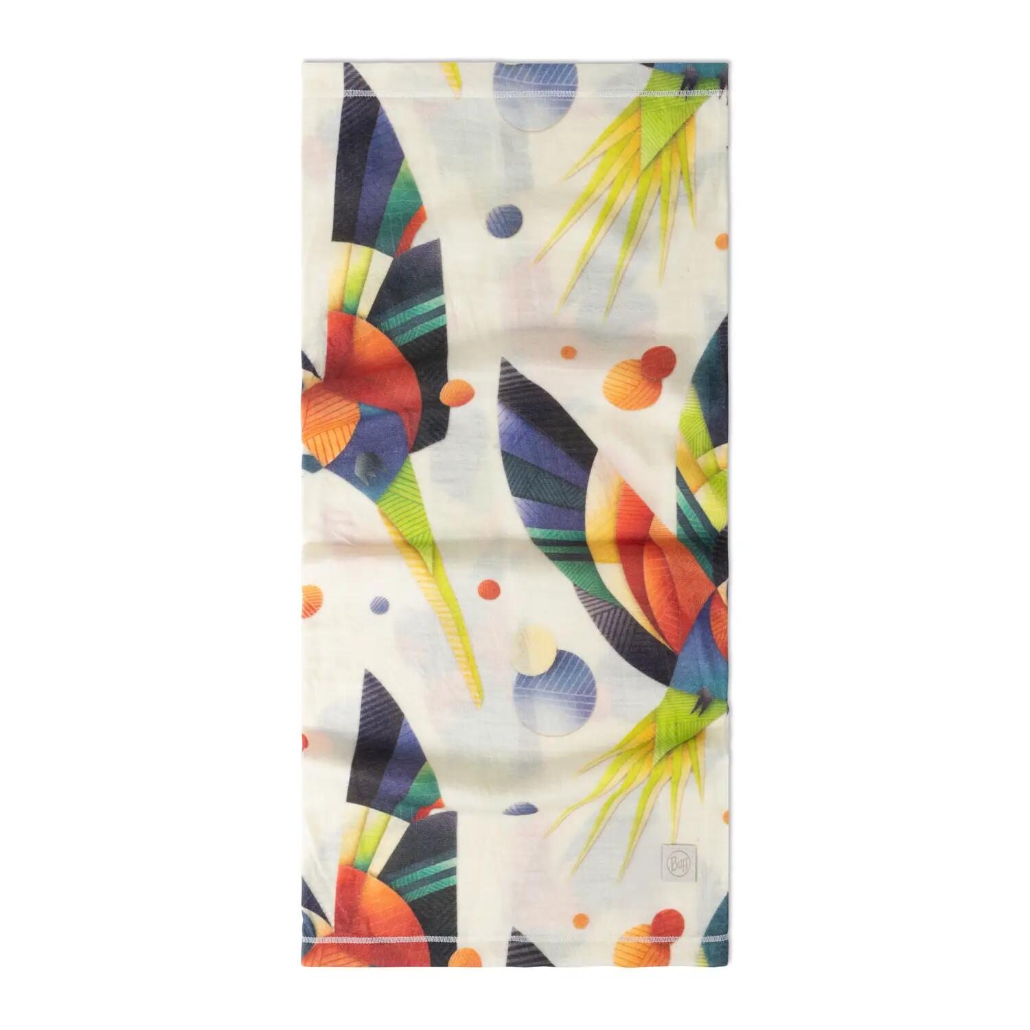 Merino Lightweight Prints Unisex Buff Blanche TAILLE UNIQUE 2/5