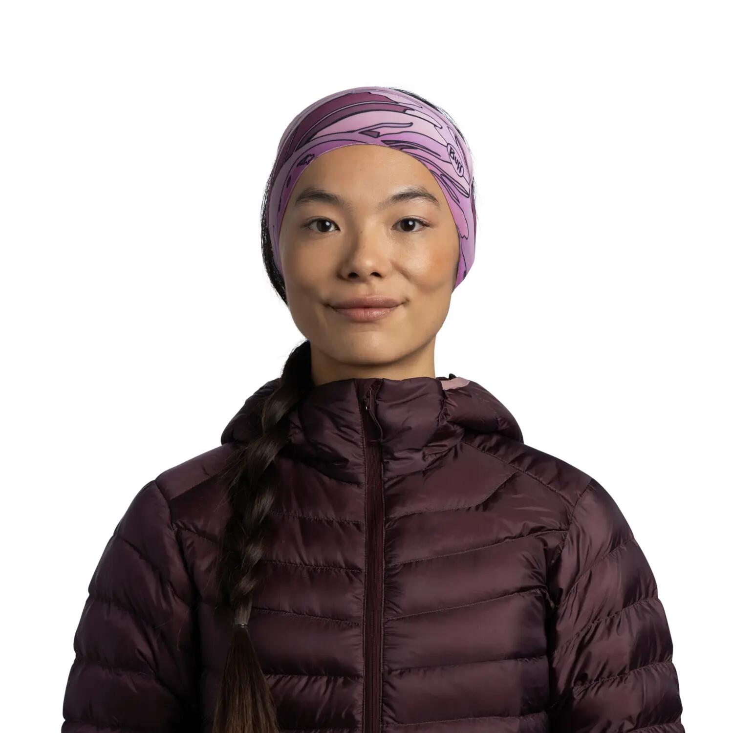 Bandeau Tech Fleece Femme Buff Violet TAILLE UNIQUE 2/3