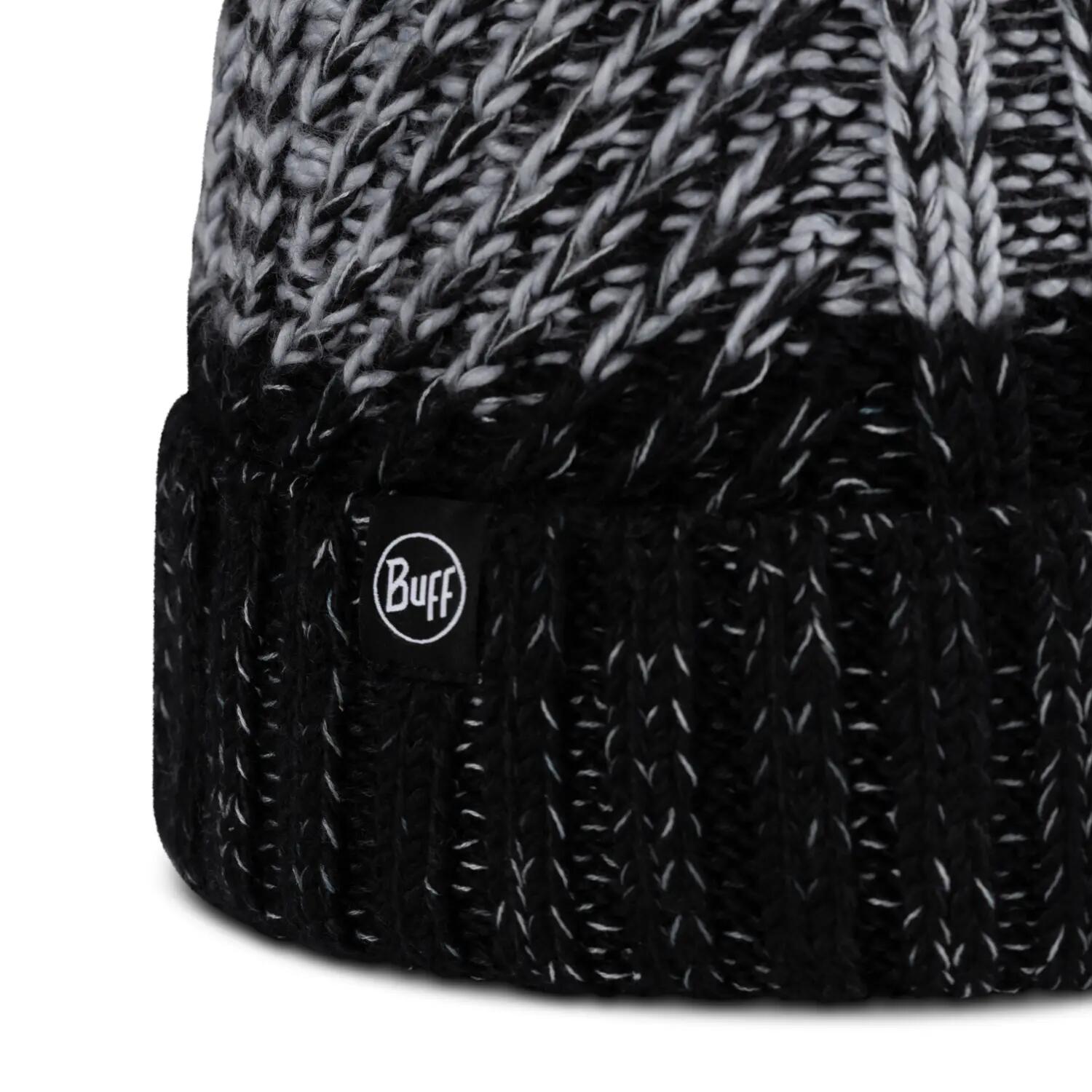 Bonnet Knitted & Fleece Band Femme Buff Gris TAILLE UNIQUE 2/5