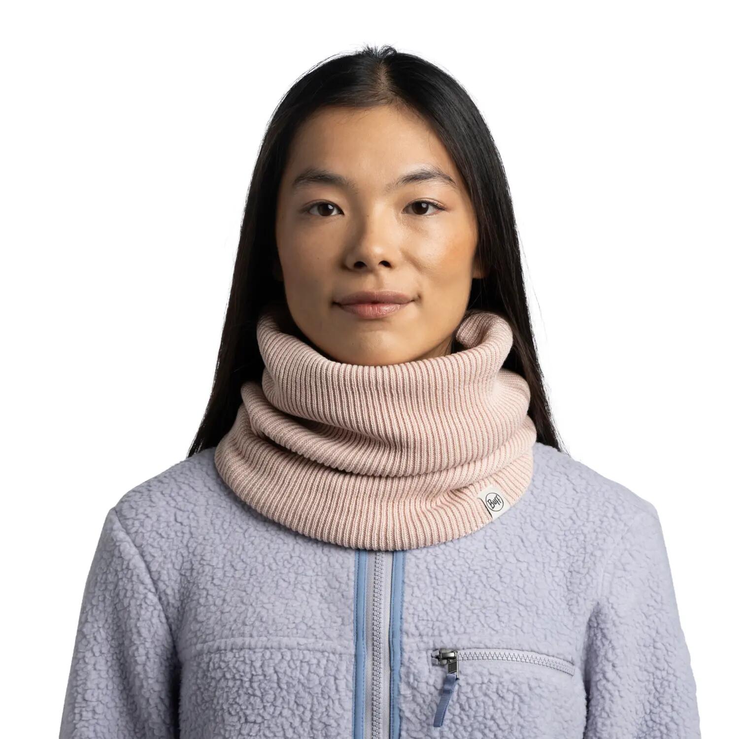 Cache-cou tricoté & Fleece Unisex Buff Marron TAILLE UNIQUE 2/5
