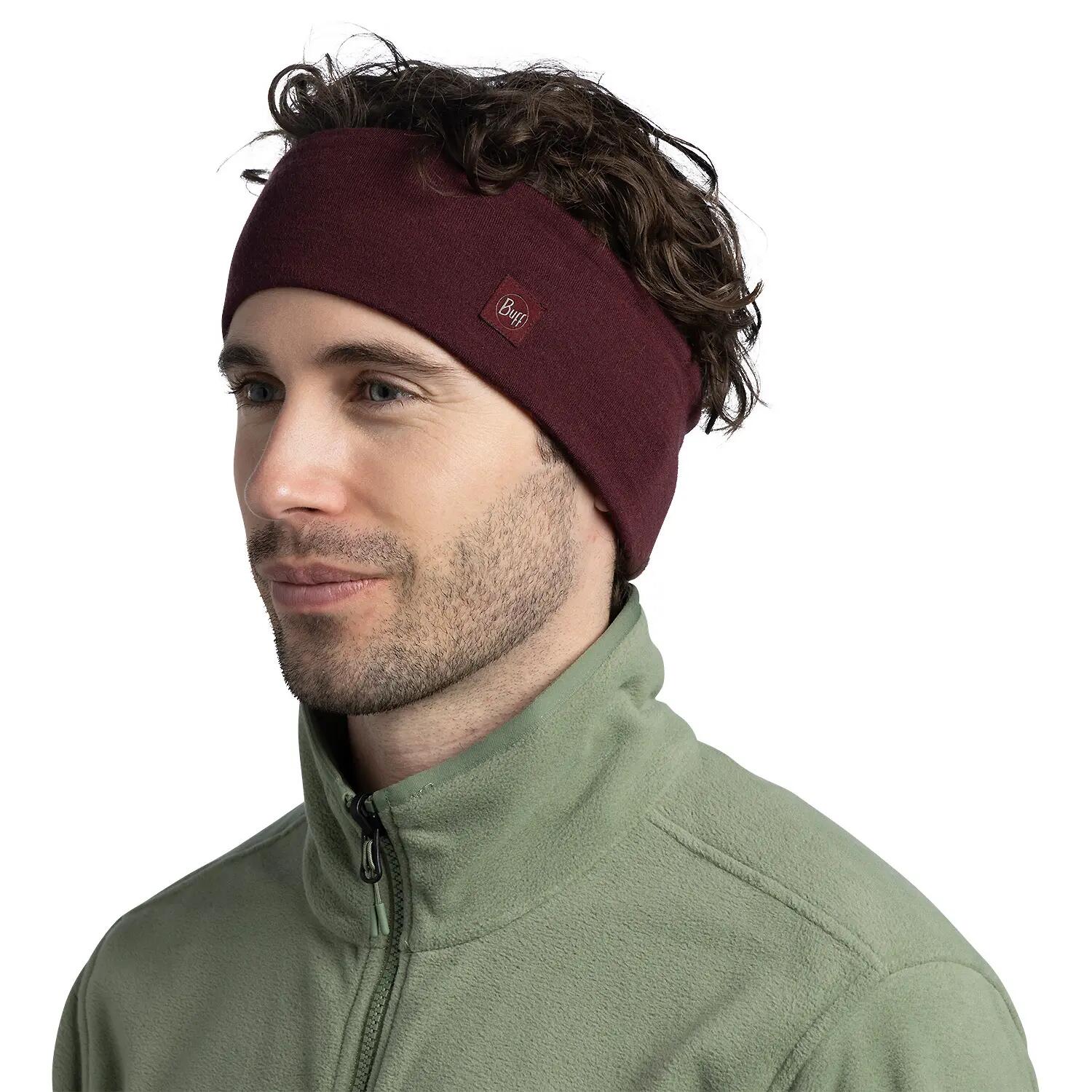 Cinta Merino Heavyweight Unisex Buff Rojo ÚNICA 3/5