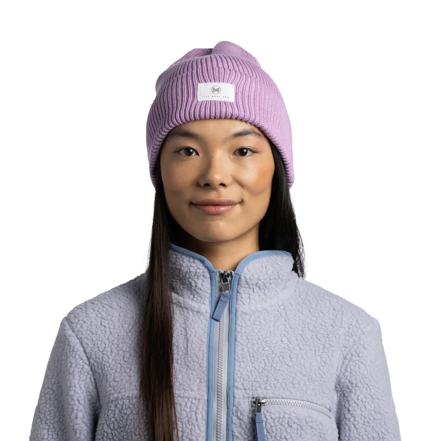 Bonnet tricoté Unisex Buff Violet TAILLE UNIQUE 3/5