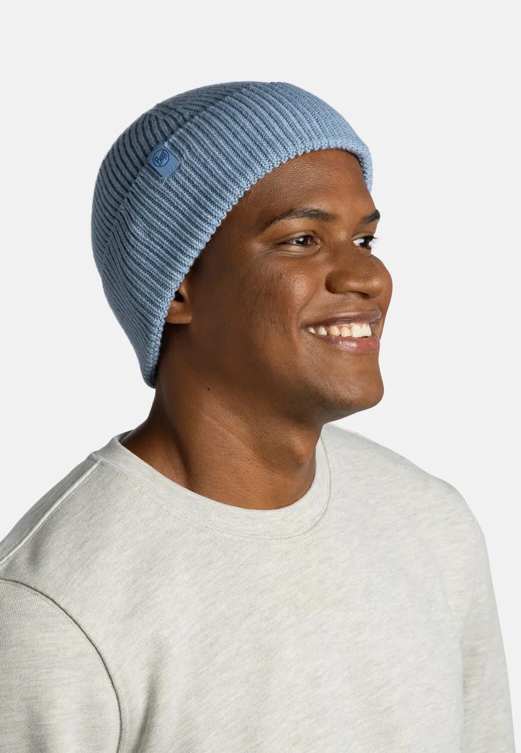 Bonnet tricoté Unisex Buff Bleu TAILLE UNIQUE 4/5