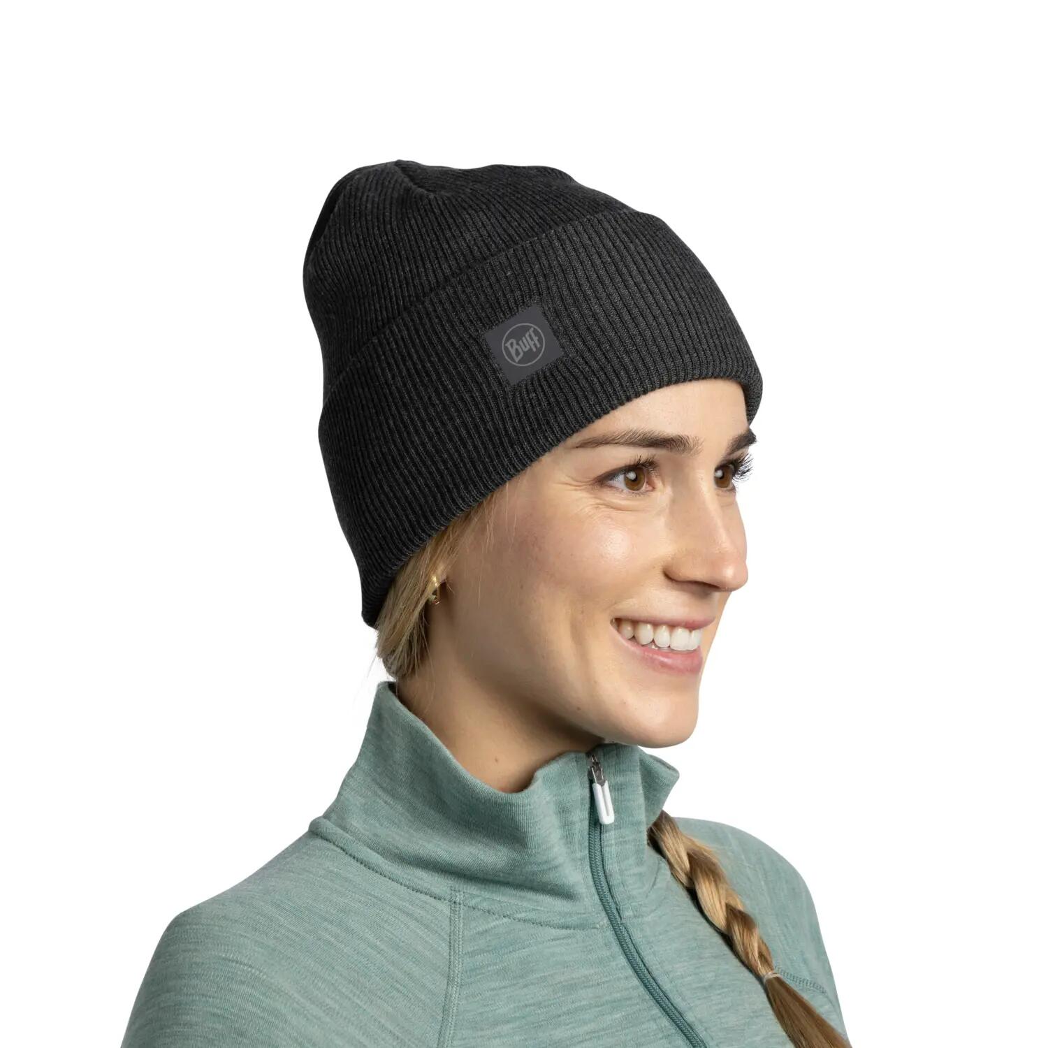 Bonnet Crossknit Unisex Buff Gris TAILLE UNIQUE 4/5