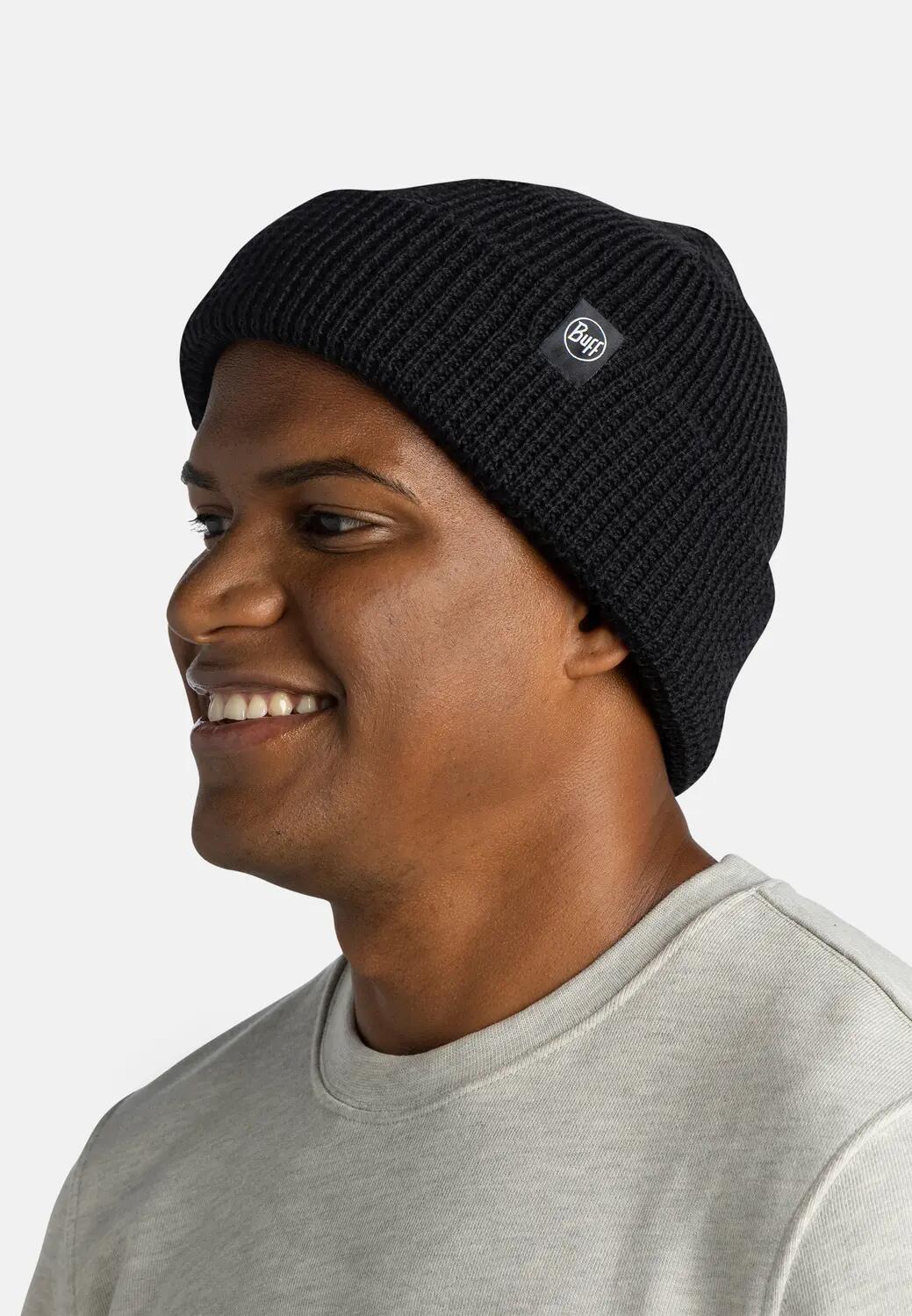 Bonnet tricoté Unisex Buff Noir TAILLE UNIQUE 4/5