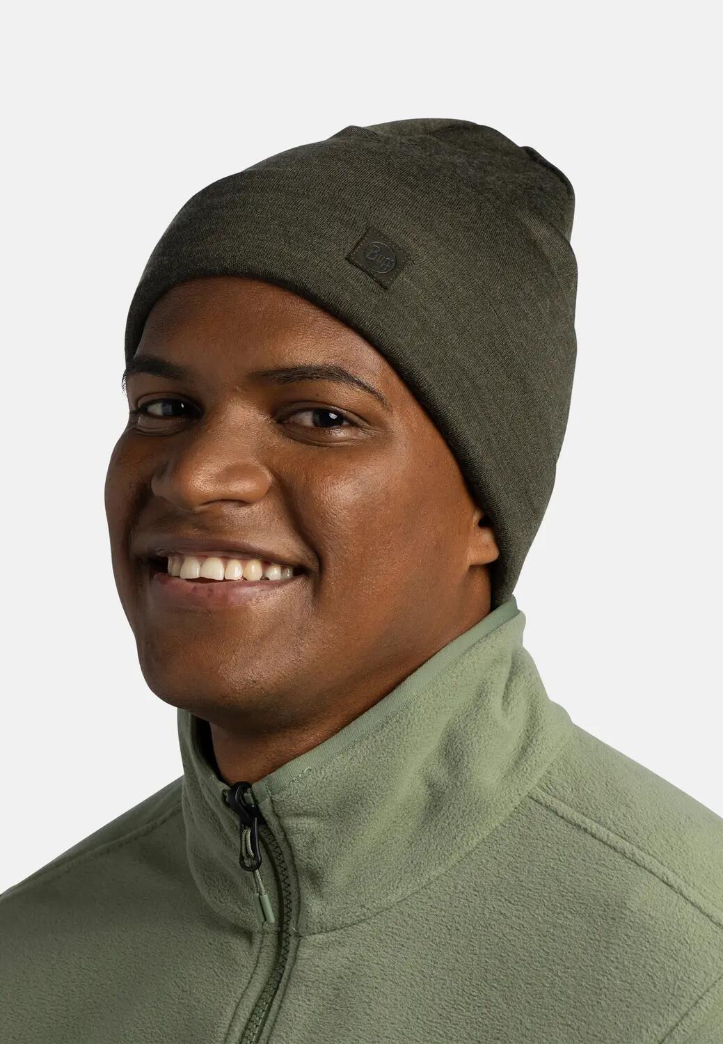Bonnet Merino Heavyweight Unisex Buff Marron TAILLE UNIQUE 4/5