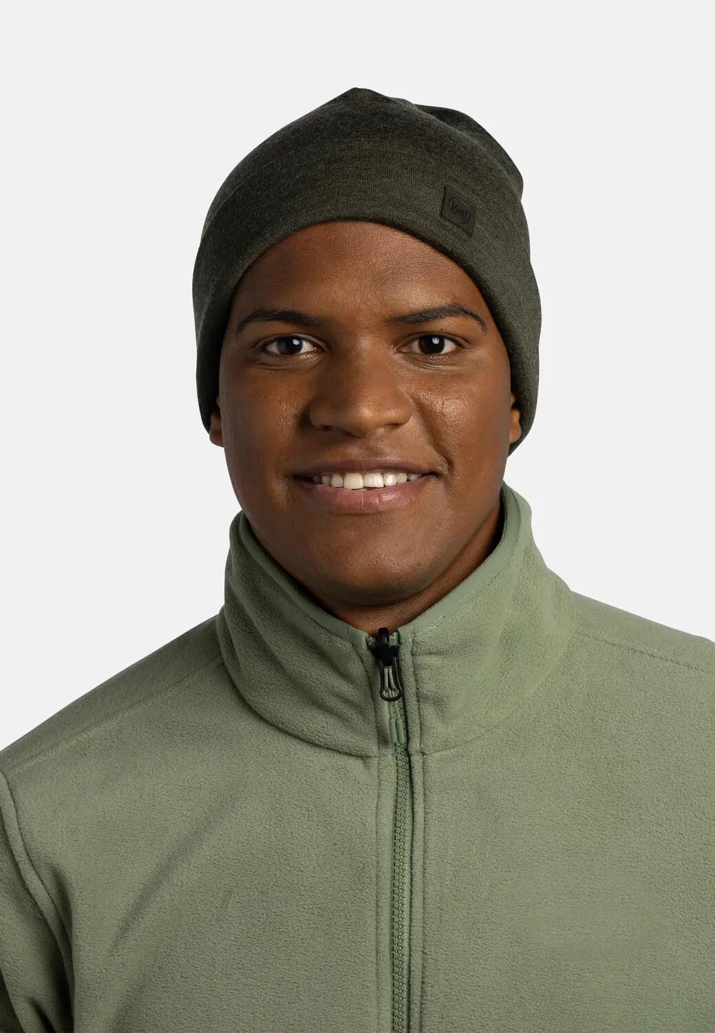 Bonnet Merino Heavyweight Unisex Buff Marron TAILLE UNIQUE 3/5