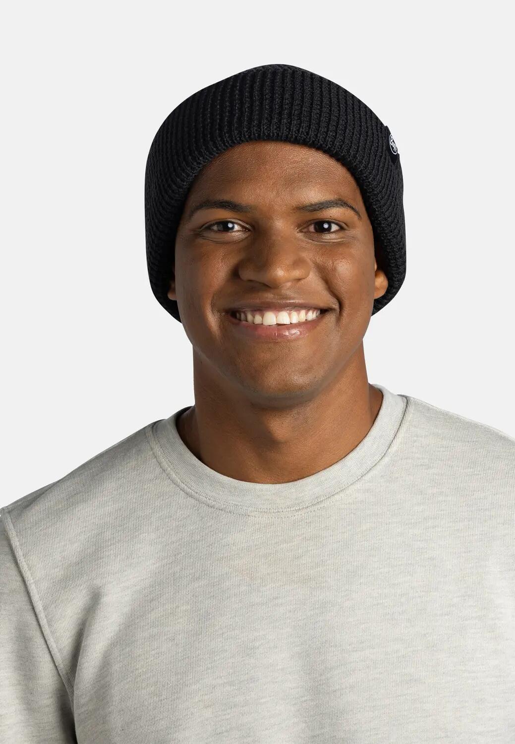 Bonnet tricoté Unisex Buff Noir TAILLE UNIQUE 3/5